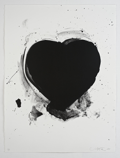 Sam McEwen Love Heart Print Black
