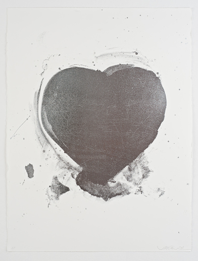 Sam McEwen Love Heart Print Silver